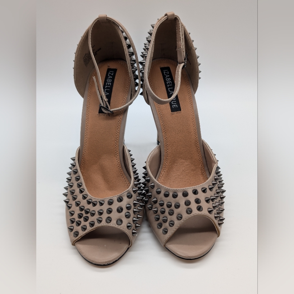 Viviane Spiked Peep Toe Heel 9.5 NEW - Picture 4 of 7
